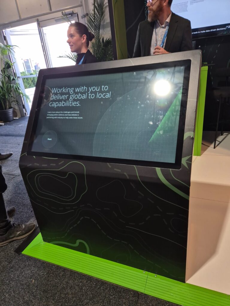 Microhire and Avalon International Airshow Microhire-Touch-screen Kiosks-Audio-Visual-Hire