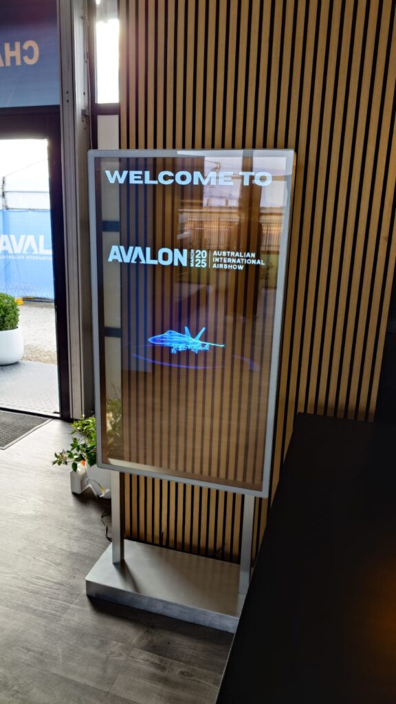 Microhire and Avalon International Airshow Microhire-LED TRANSPARENT TOUCH-SCREENS-Audio-Visual-Hire